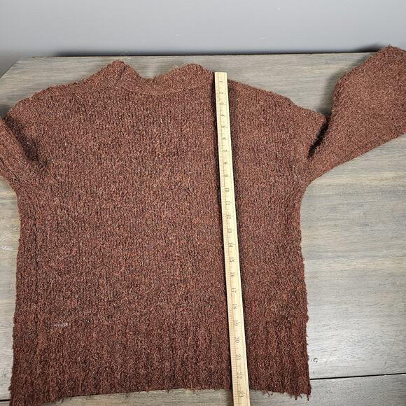 Astr the Label Sweater Sz Medium M Oversized Rust Balloon Sleeve Wrap Wool Blend - Picture 6 of 6